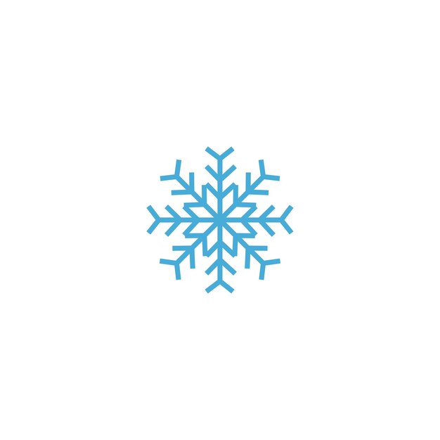 vector de icono de copo de nieve