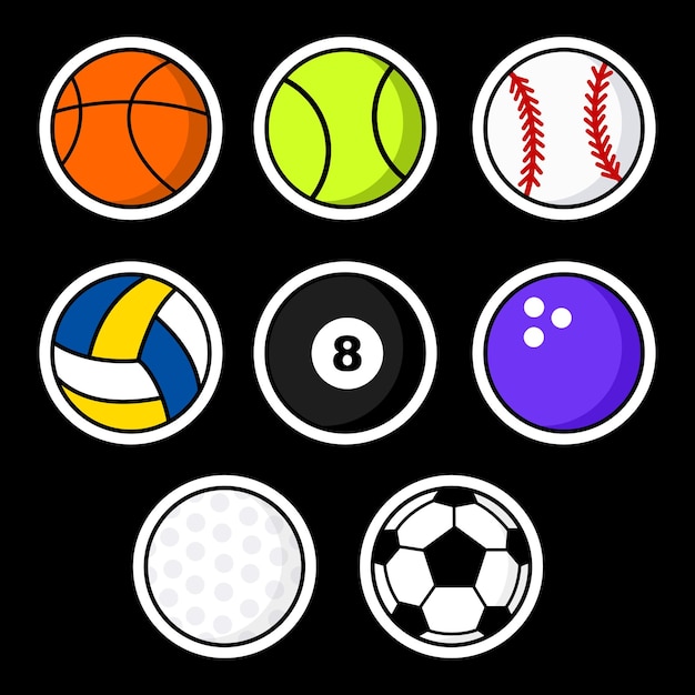 Vector vector de icono de deporte de pelota