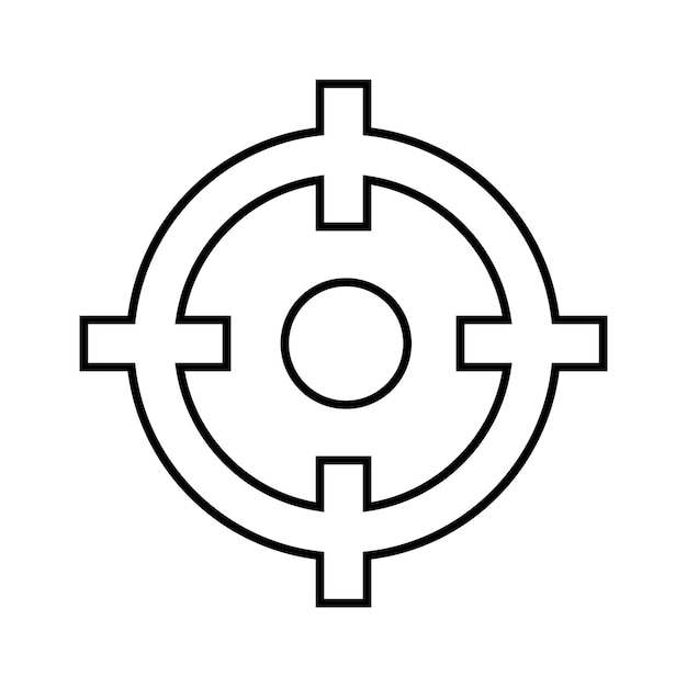 Vector icono de destino