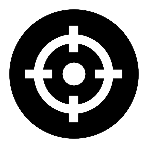 Vector icono de destino