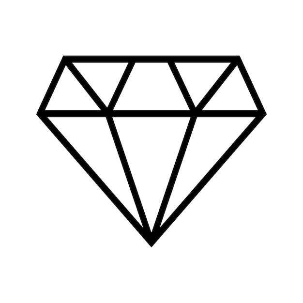 Vector icono de diamantes