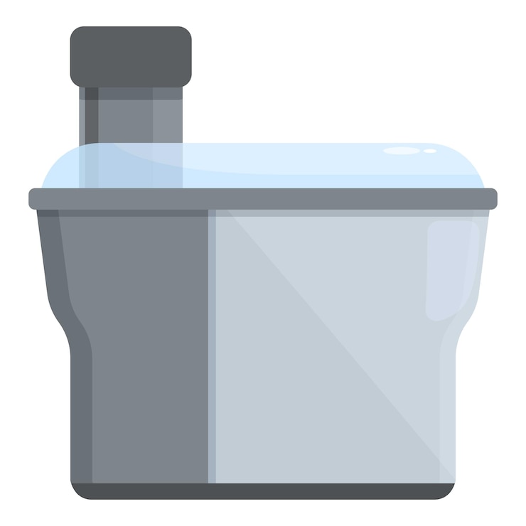 Vector vector de icono de dibujos animados de jugo de vitaminas frescas dispositivo de hielo de mezcla alimentos frescos orgánicos