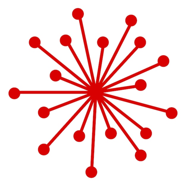 Vector icono de diente de león