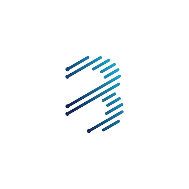 Vector de icono de diseño de logotipo de letra B para negocios o iniciales