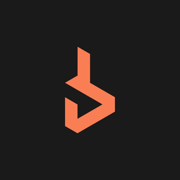 Vector de icono de diseño de logotipo de letra B para negocios o iniciales