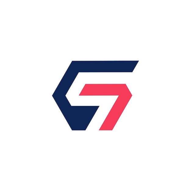 Vector de icono de diseño de logotipo de letra G con estilo moderno único