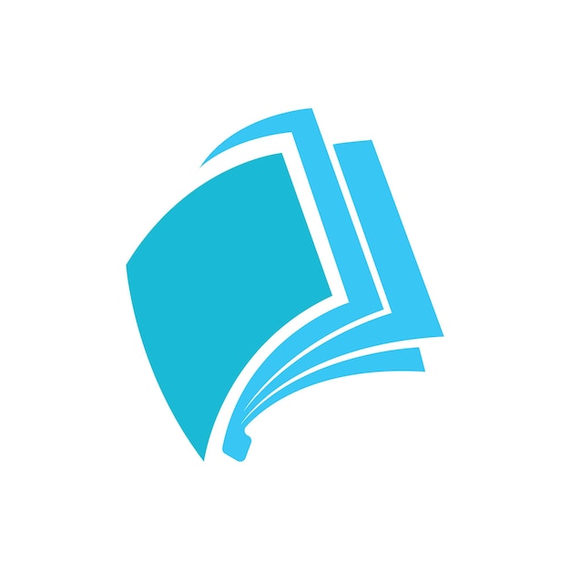 Vector de icono de diseño de logotipo de libro