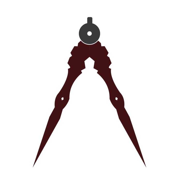 Vector vector de icono divisoragrimensor y geometríaingenieroarquitectosímbolo de la escuelailustración vectorial planavector de imagenielles