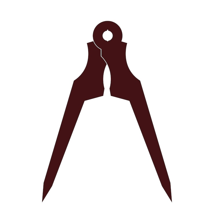 Vector vector de icono divisoragrimensor y geometríaingenieroarquitectosímbolo de la escuelailustración vectorial planavector de imagenielles