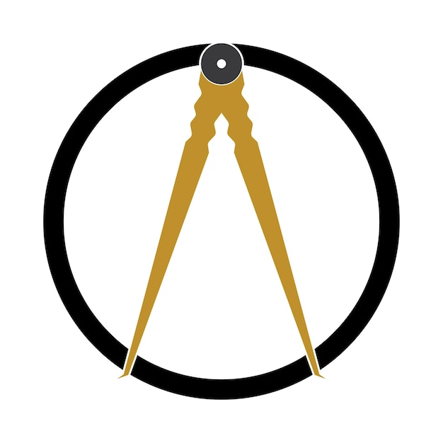 Vector de icono divisoragrimensor y geometríaingenieroarquitectosímbolo de la escuelailustración vectorial planavector de imagenielles