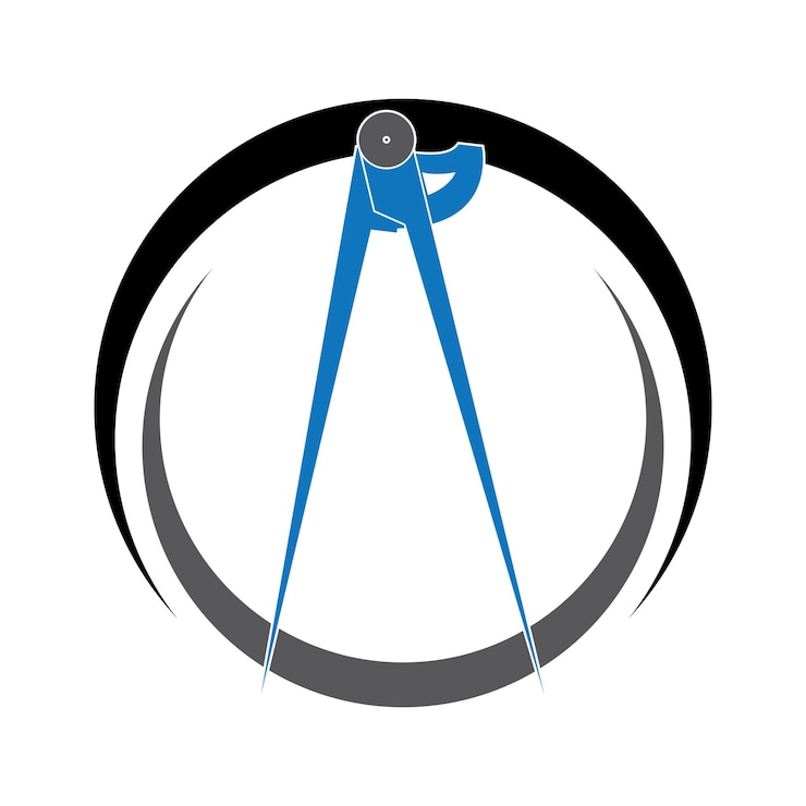 Vector vector de icono divisoragrimensor y geometríaingenieroarquitectosímbolo de la escuelailustración vectorial planavector de imagenielles