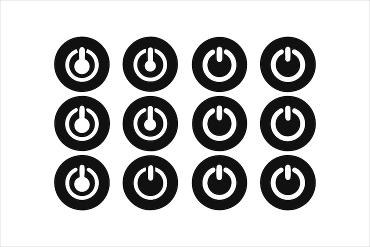 Vector vector de icono de energía para web y aplicación móvil signo y símbolo de interruptor de energía energía eléctrica