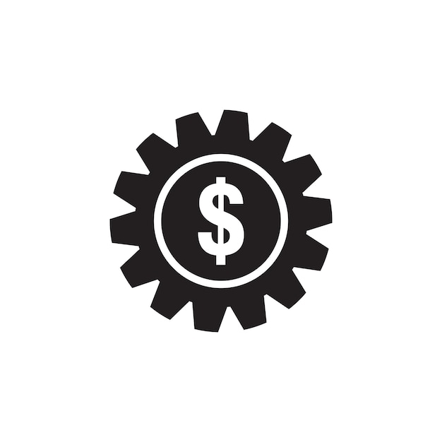 Vector del icono del engranaje