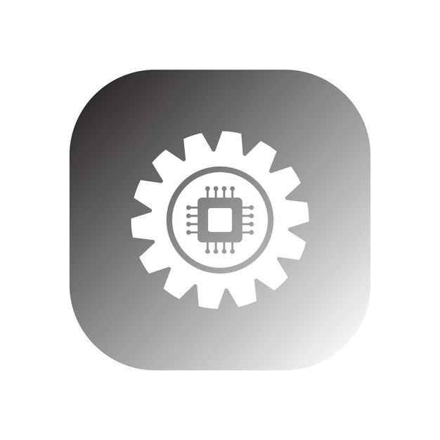Vector del icono del engranaje