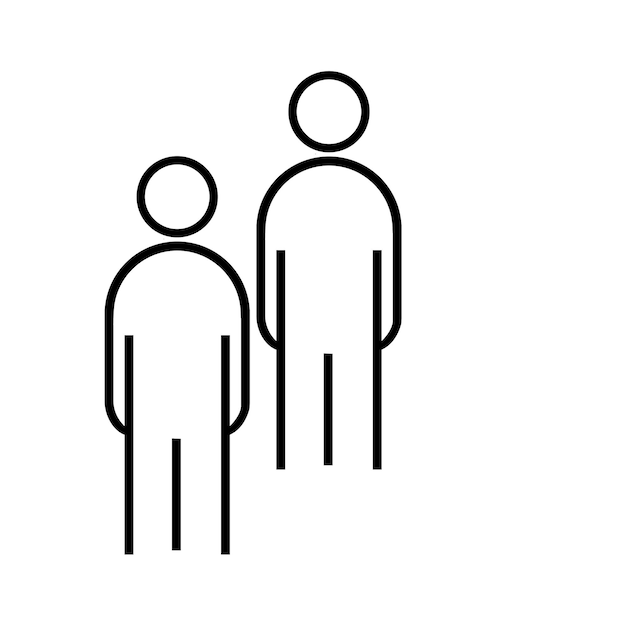 Vector de icono de equipo de personas