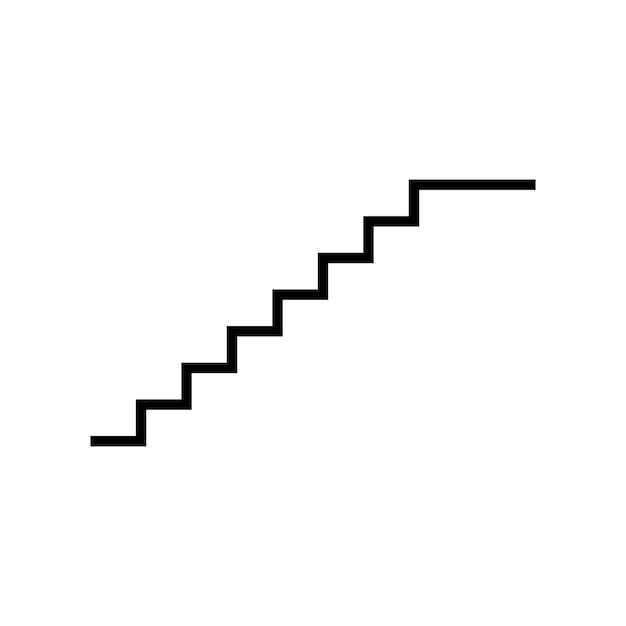 Vector icono de escaleras