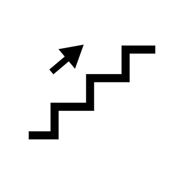 Vector icono de escaleras