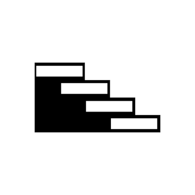 Vector icono de escaleras