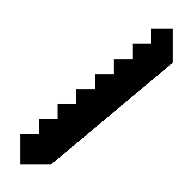 Vector icono de escaleras