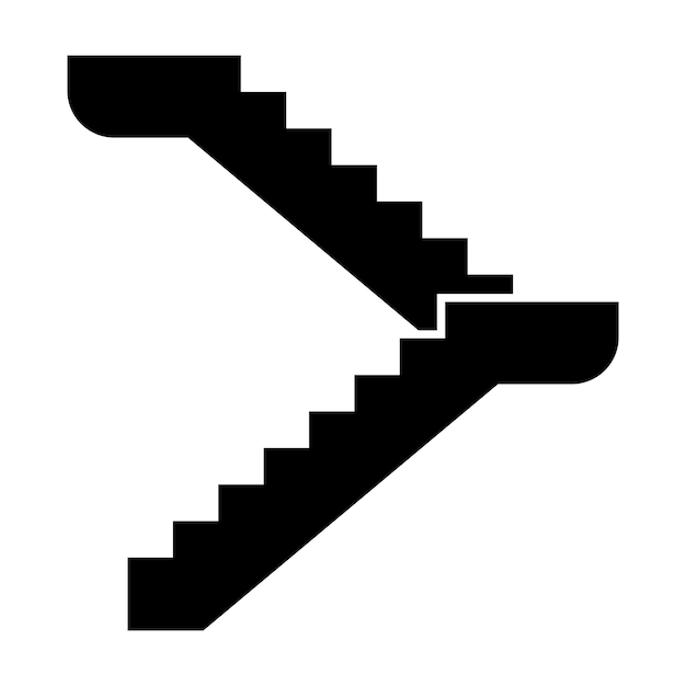 Vector icono de escaleras