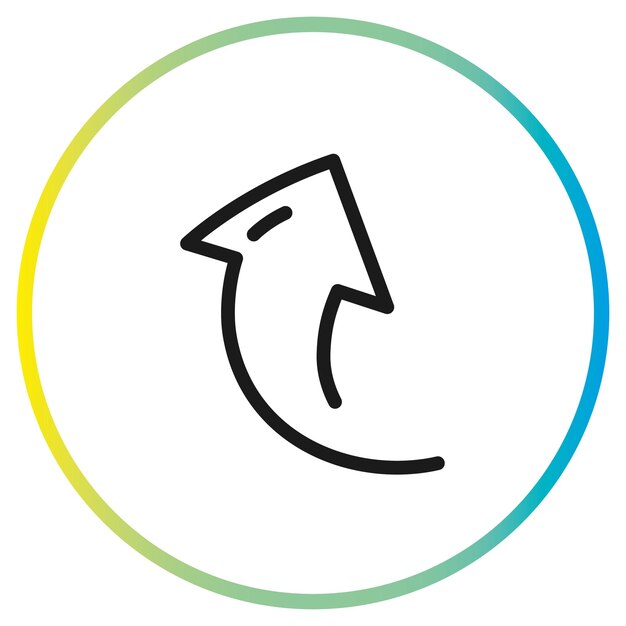 Vector de icono de flecha hacia arriba