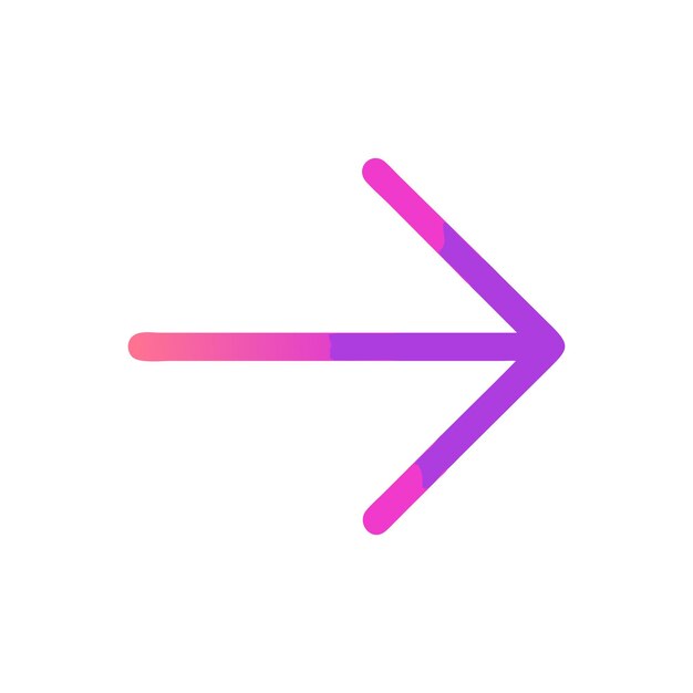 Vector de icono de flecha de dirección para documentos de interfaz de usuario, sitios web y aplicaciones móviles