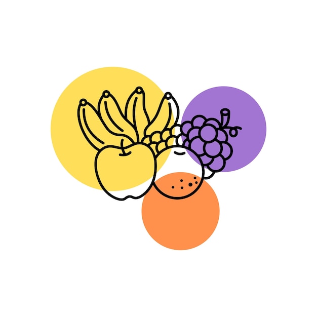 vector de icono de fruta