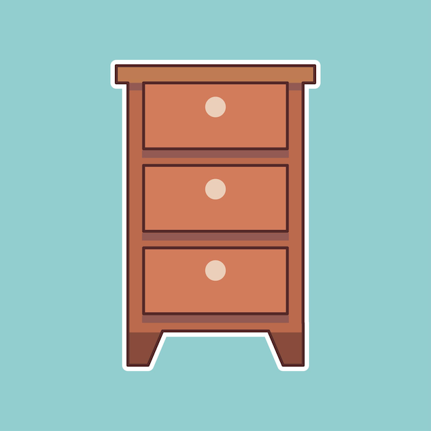 Vector icono de gabinete en diseño de moda