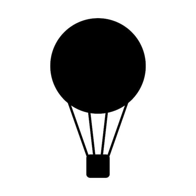 Vector de icono de globo de aire caliente