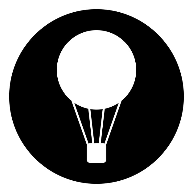 Vector de icono de globo de aire caliente