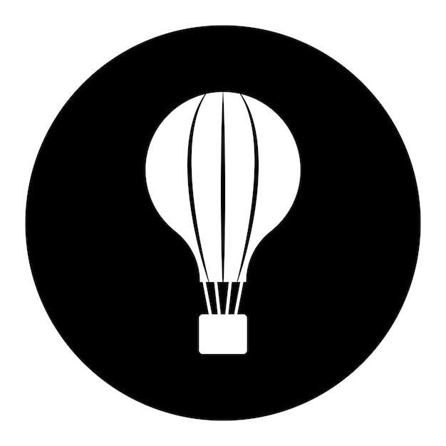 Vector de icono de globo de aire caliente