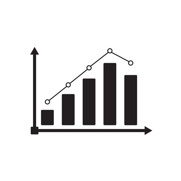vector de icono de gráfico de negocios