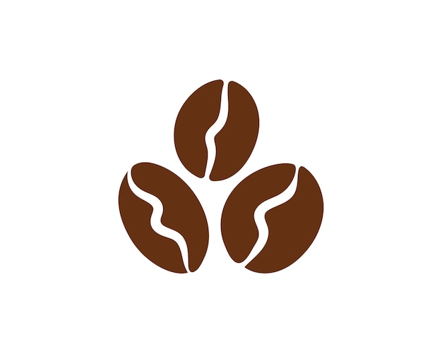 Vector de icono de grano de café