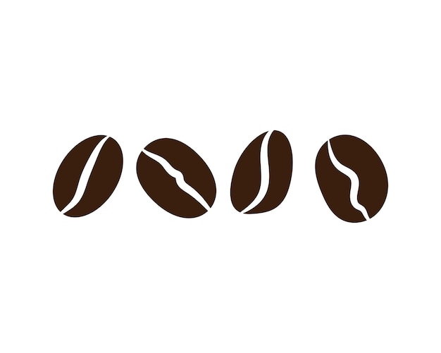 Vector de icono de grano de café