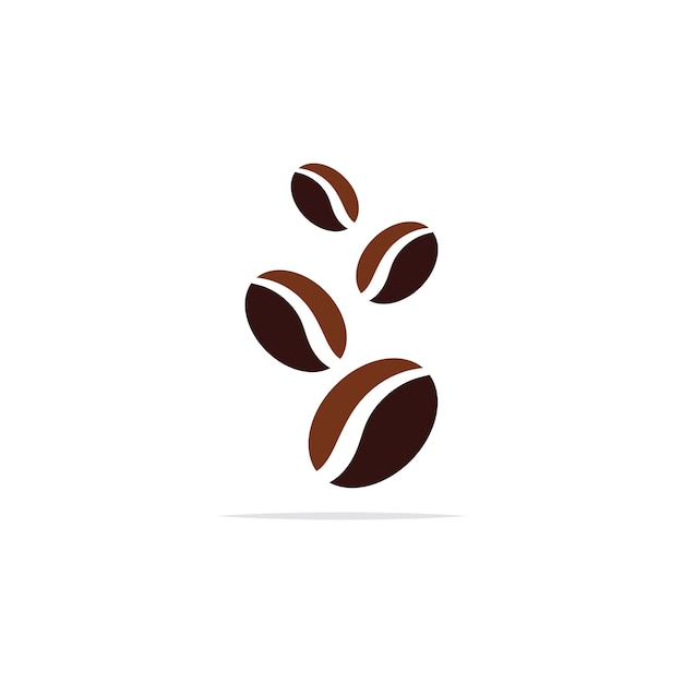 Vector de icono de grano de café