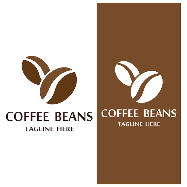 Vector de icono de grano de café