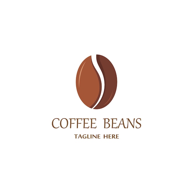 Vector de icono de grano de café