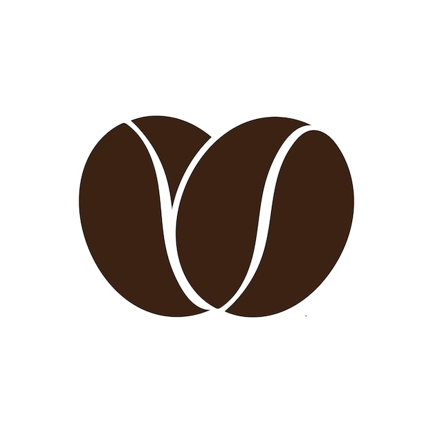 Vector de icono de grano de café