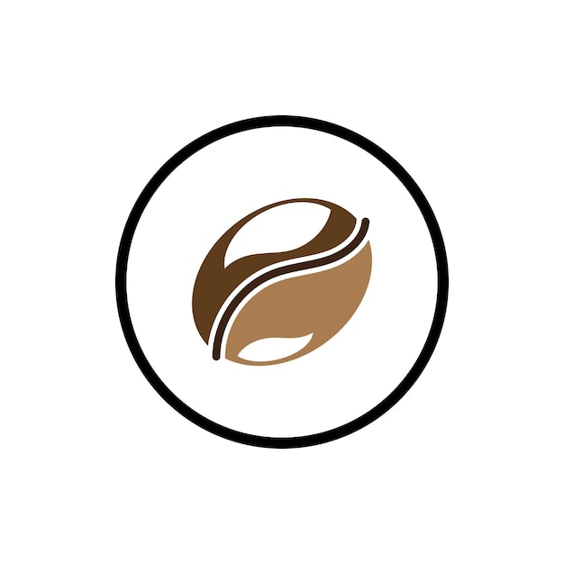 Vector de icono de grano de café