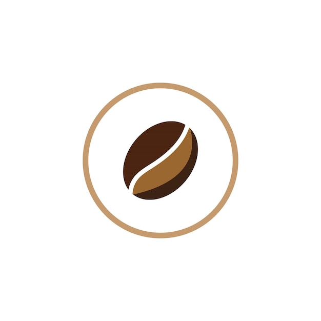 Vector de icono de grano de café
