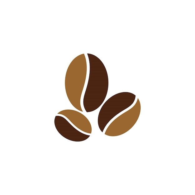 Vector de icono de grano de café