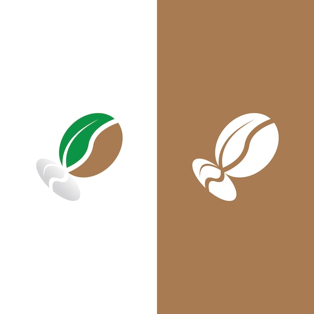 Vector de icono de grano de café
