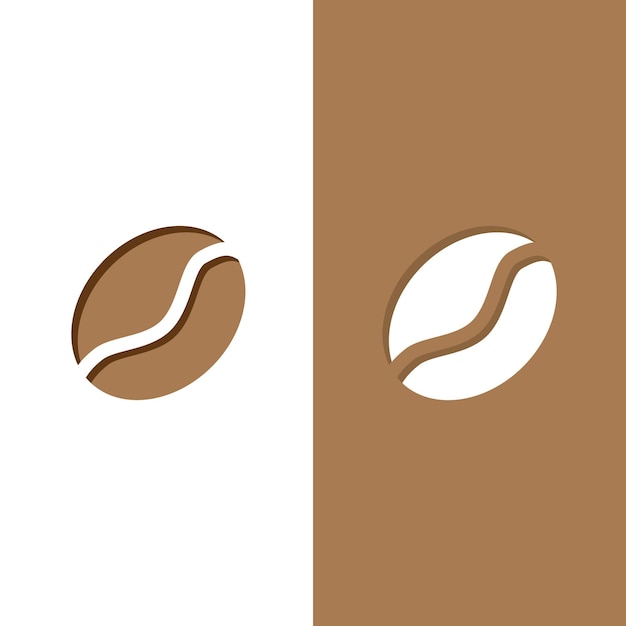 Vector de icono de grano de café