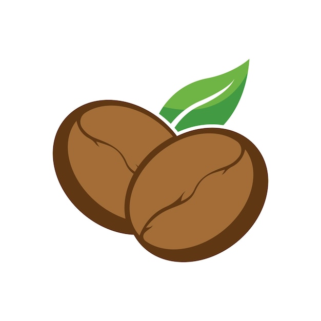 Vector del icono del grano de café