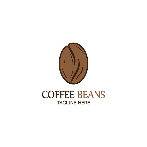 Vector de icono de grano de café