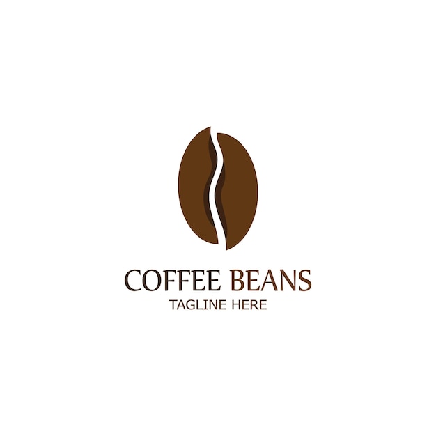 Vector de icono de grano de café