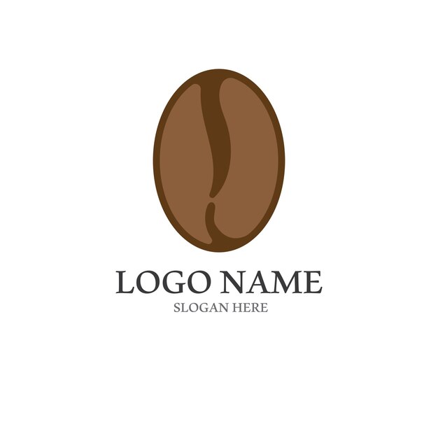 Vector de icono de grano de café