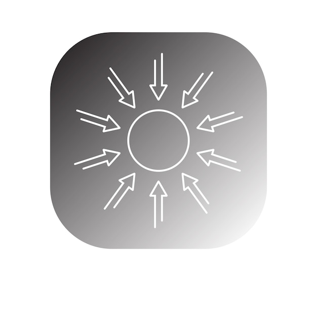 el vector del icono de gravedad