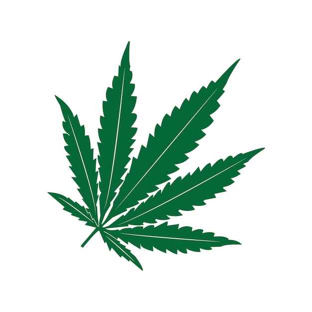 Vector icono de hoja de marihuana