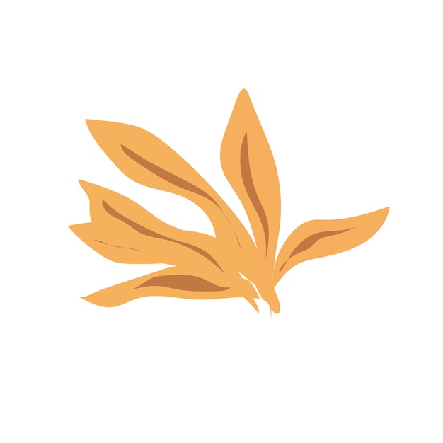 Vector de icono de hojas de otoño aislado sobre fondo blanco para su diseño web y aplicación móvil